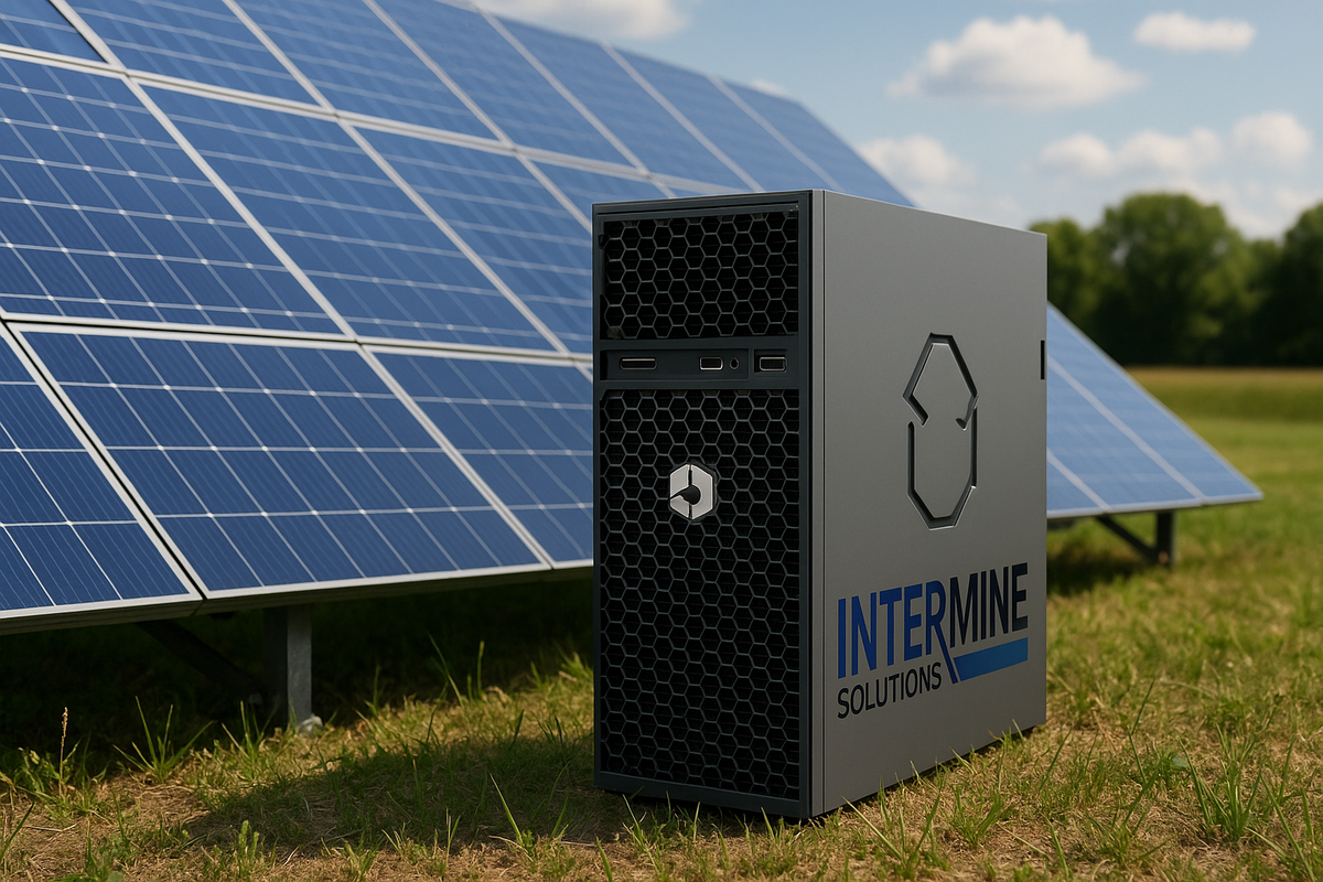 Home Miner fuer Bitcoin Mining mit Solarstrom zu Hause - Intermine Solutions