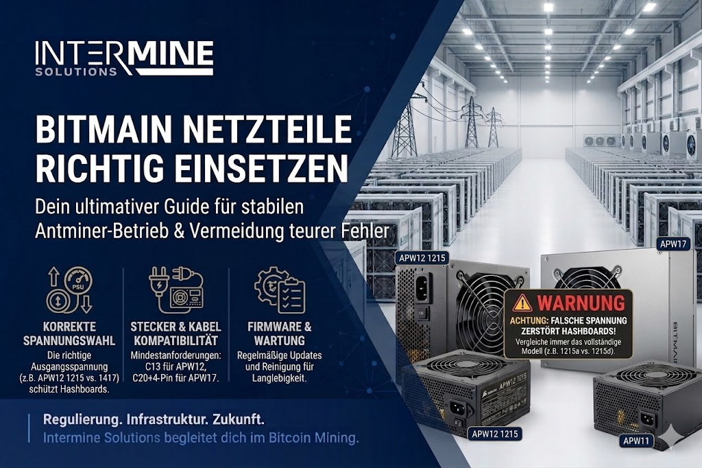Bitmain Netzteil PSU Guide fuer ASIC Miner - Intermine Solutions