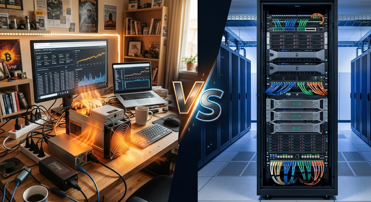 Mining Hosting im Vergleich zum Mining zu Hause - Intermine Solutions