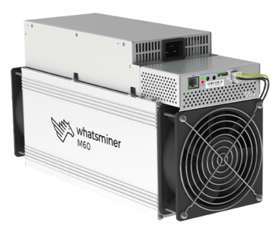 MicroBT Whatsminer M60 160TH Bitcoin Miner Detailansicht - Intermine Solutions