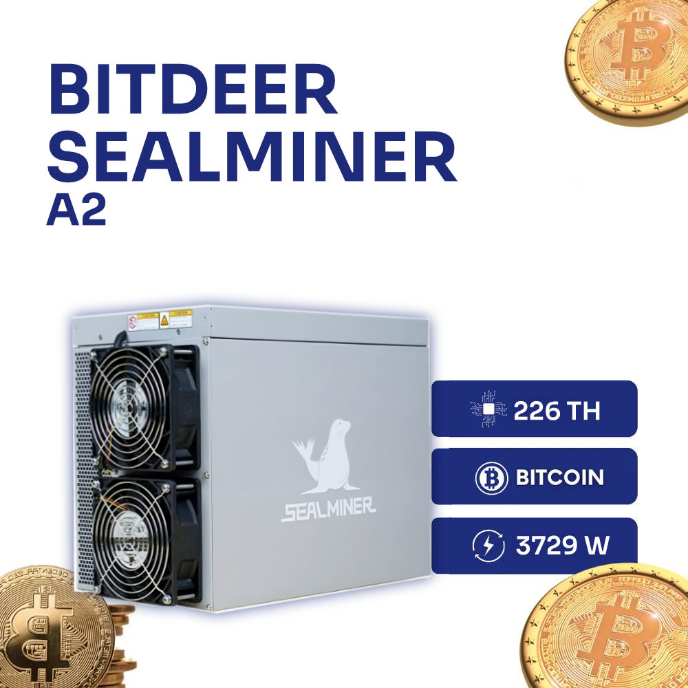 Bitdeer SealMiner A2 226TH Bitcoin Miner Detailansicht - Intermine Solutions
