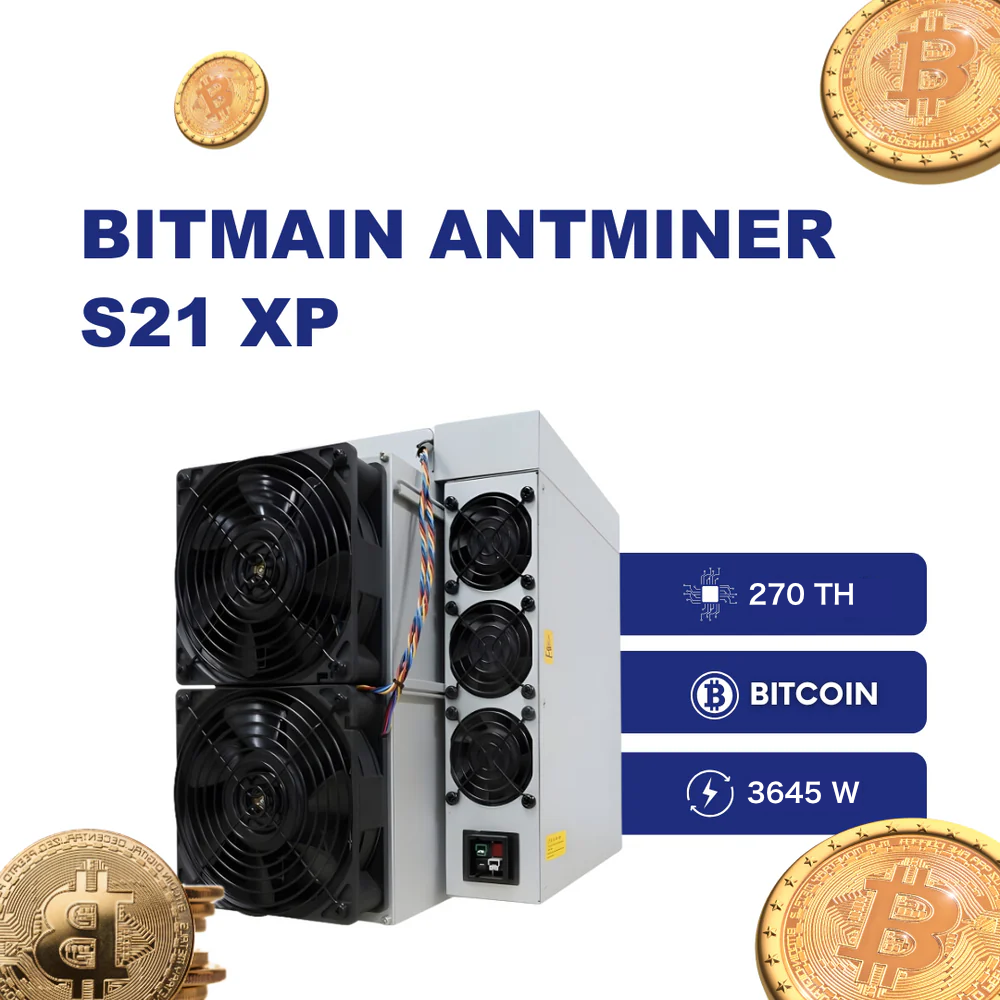 Bitmain Antminer S21 XP 270TH Bitcoin Miner Detailansicht - Intermine Solutions