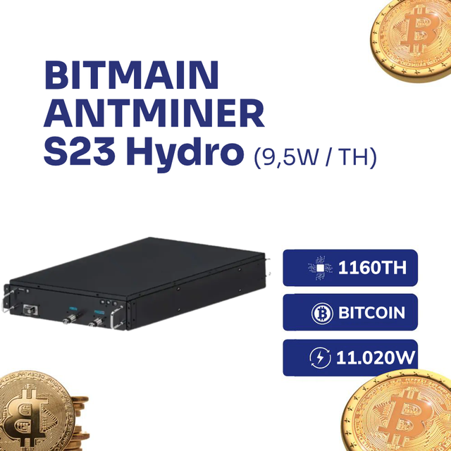 Bitmain Antminer S23 Hyd 3U 1160TH Bitcoin ASIC Miner - Intermine Solutions