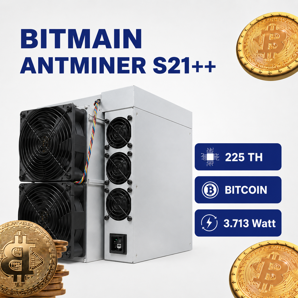 Bitmain Antminer S21 Plus Plus Air Cooling Miner Ansicht - Intermine Solutions