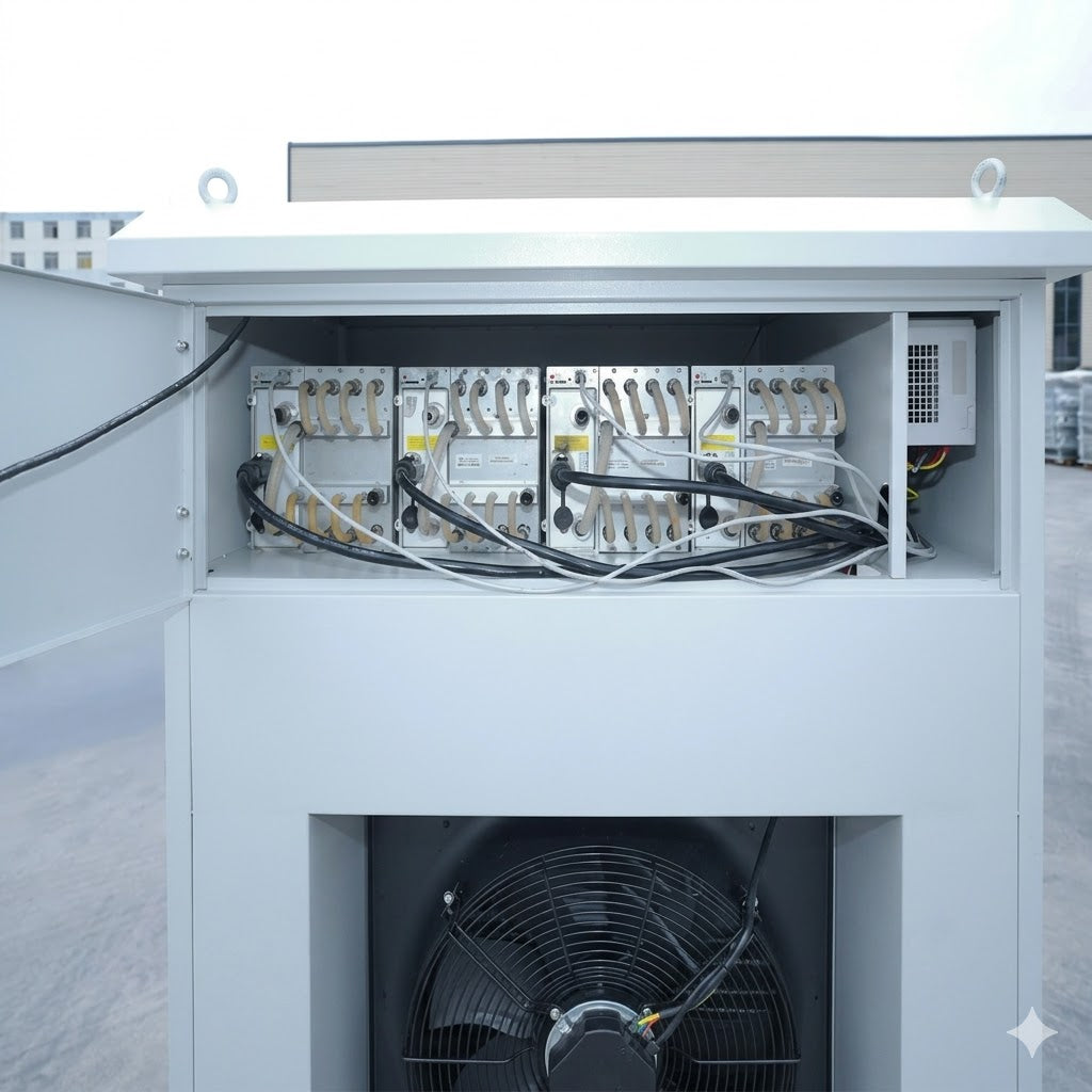 Hydro Miner Cabinet AP-H4 Dry Cooler Detailansicht - Intermine Solutions