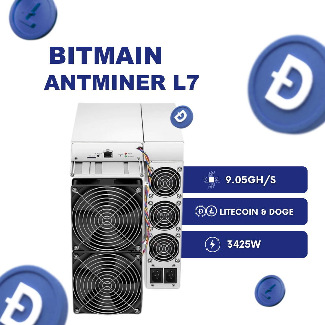 Bitmain Antminer L7 9.05GH Litecoin Dogecoin ASIC Miner - Intermine Solutions
