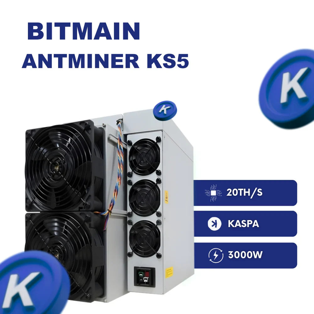 Bitmain Antminer KS5 Pro 20TH Kaspa Miner Ansicht - Intermine Solutions