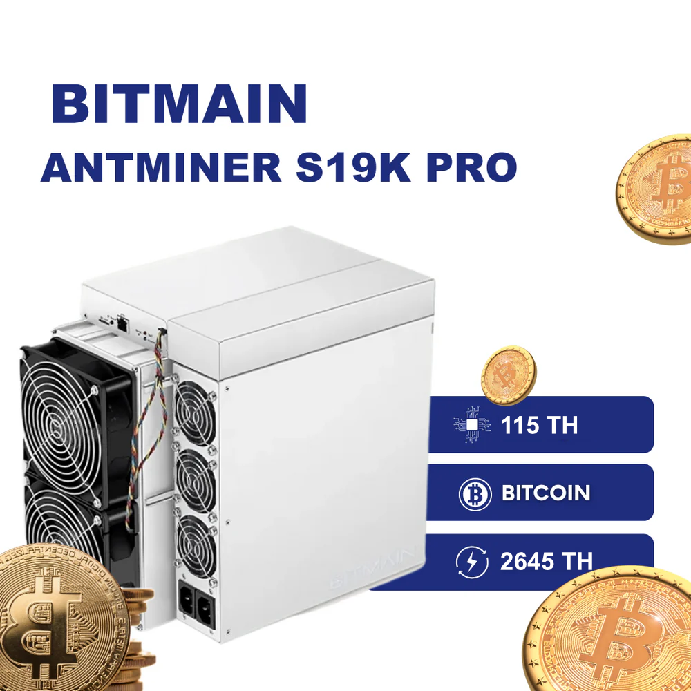 Bitmain Antminer S19K Pro 115TH Bitcoin ASIC Miner - Intermine Solutions