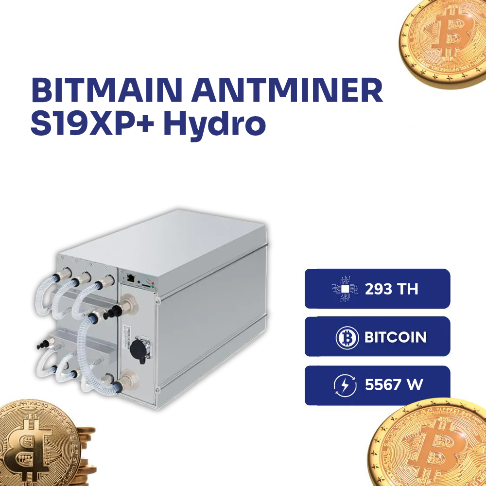 Bitmain Antminer S19xp Plus Hydro 293TH Bitcoin Miner Detailansicht - Intermine Solutions