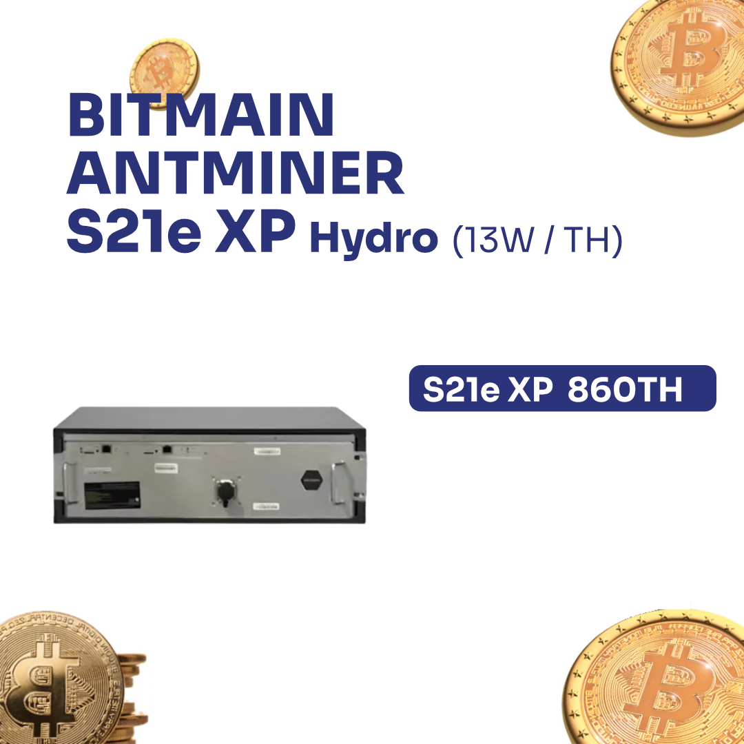 Bitmain Antminer S21e XP Hydro 3U 860TH Bitcoin ASIC Miner - Intermine Solutions