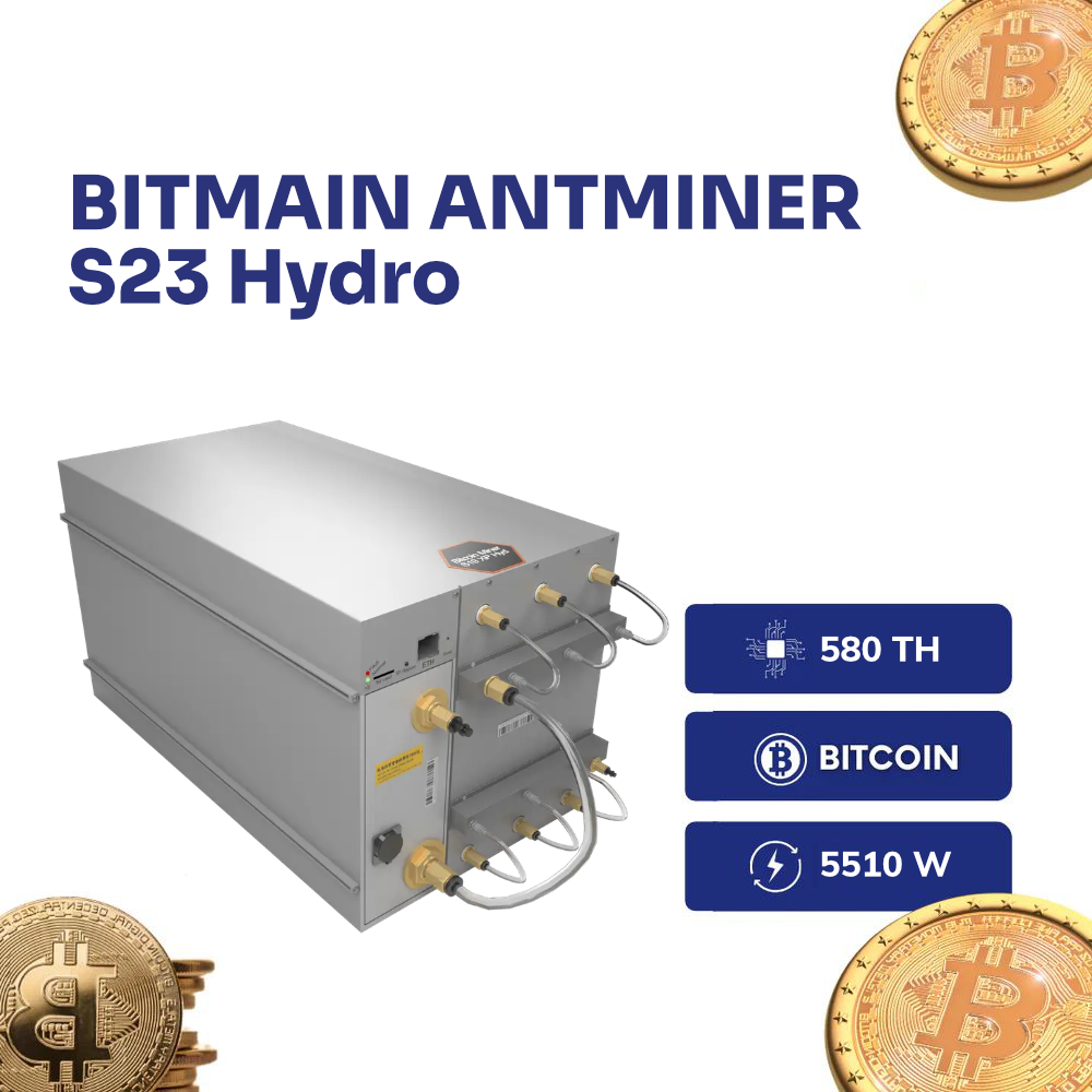 Bitmain Antminer S23 Hydro 580TH Bitcoin ASIC Miner - Intermine Solutions