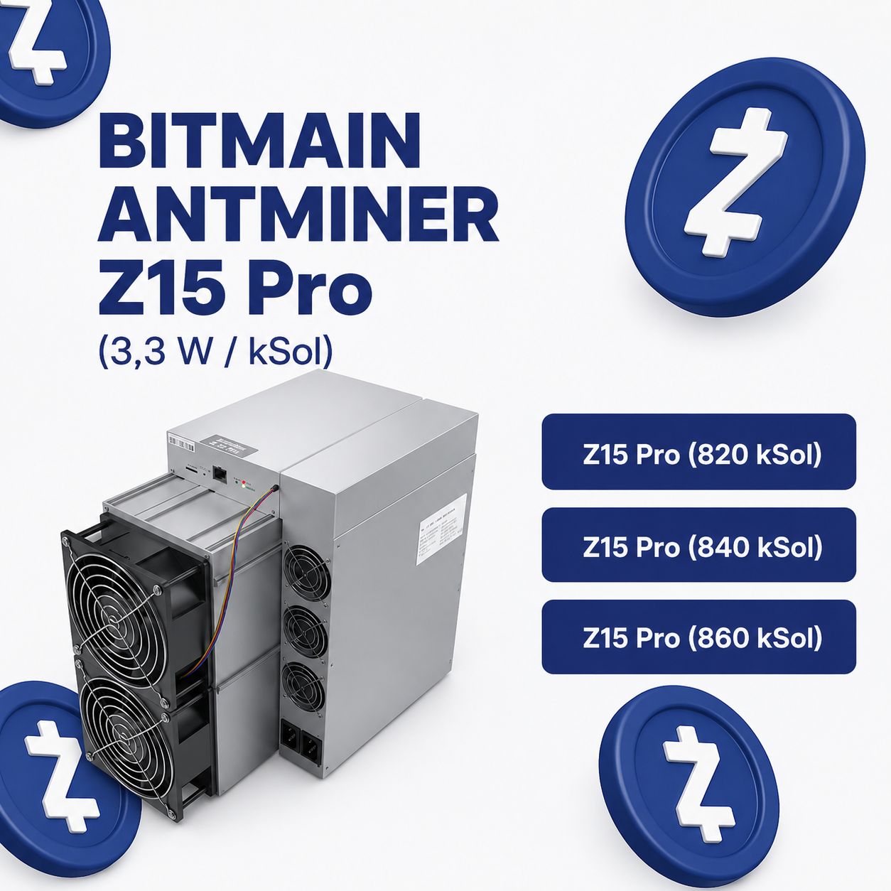Bitmain Antminer Z15 Pro ZCash ASIC Miner kaufen bei Intermine Solutions