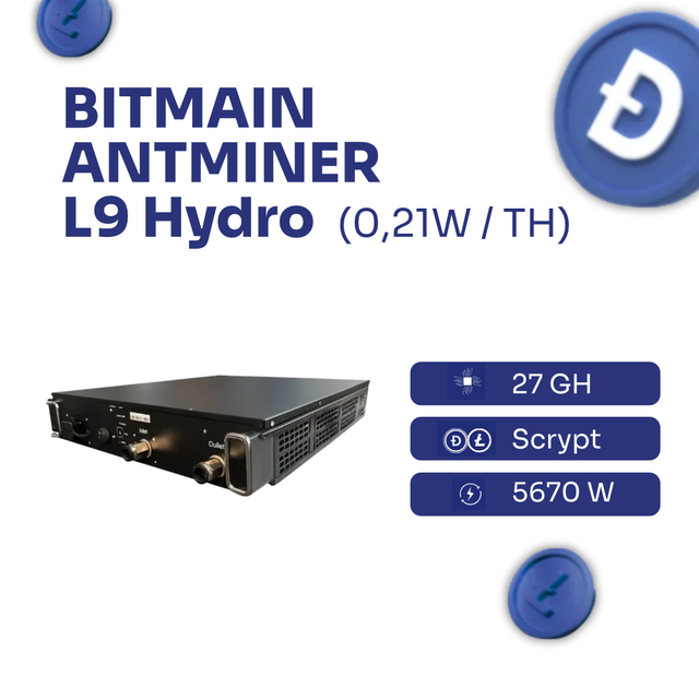 Bitmain Antminer L9 Hydro 27GH Litecoin Dogecoin ASIC Miner kaufen - Intermine Solutions
