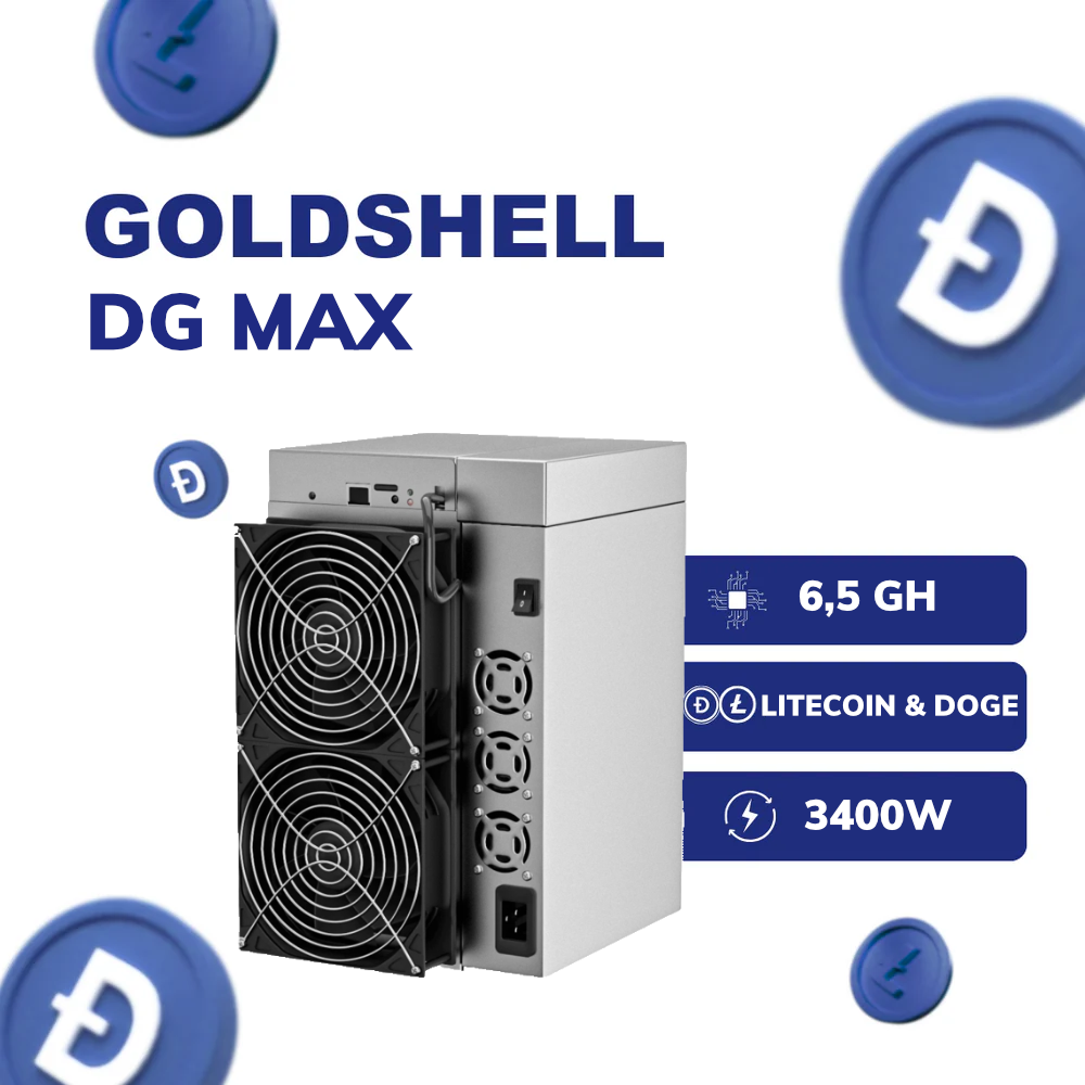 GOLDSHELL DG MAX (6.5GH) LITECOIN / DOGE SCRYPT - Intermine Solutions GmbH